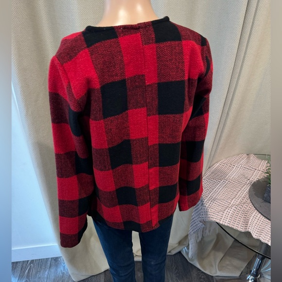 - PTP 19 inches length 23 inches red and black checkered Shacket - Picture 5 of 5